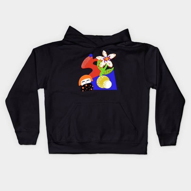 Yayoi Kusama Inspired Minimalist Kids Hoodie by The Neon Seahorse